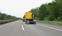 LKW umgestuerzt A 1 Rich Saarbruecken P263